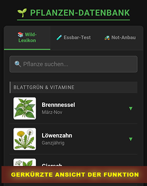Pflanzen Datenbank
