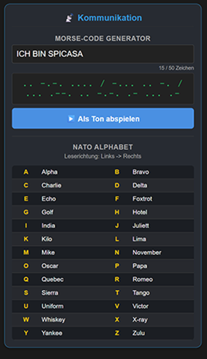 Kommunikation Morse